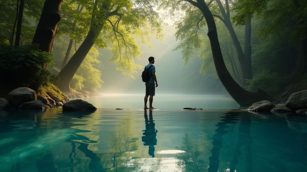 The refreshing appeal of cool water for men